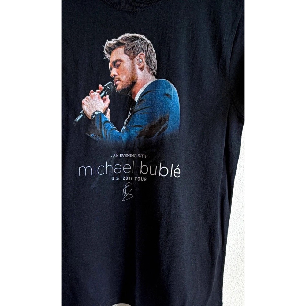 Gildan Ultra Cotton Michael Bublé US 2019 Tour Graphic Tee Black Mens M